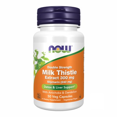 Silymarin Milk Thistle Extract 300 mg - 50 veg caps 100-53-8506763-20 фото