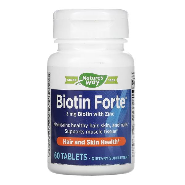 Biotin Forte 3 mg - 60 tabs 2022-10-1066 фото