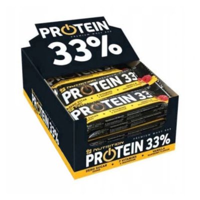 Protein 33% Bar - 25x50g Vanilla-Rapsberry 2022-09-0285 фото