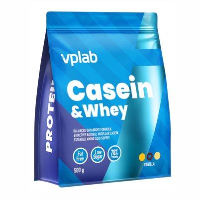 Casein & Whey - 500g Vanilla (Повреждена упаковка) 2022-10-1848 фото