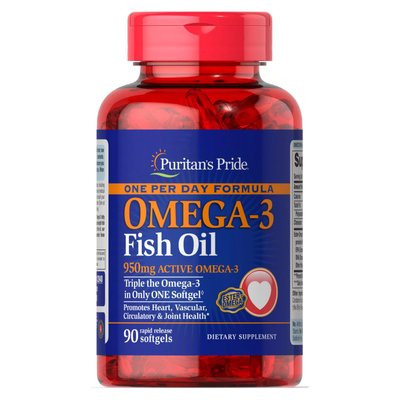 Omega-3 One Per Day Formula - 90caps 100-25-7150401-20 фото