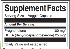 DHEA Pregnenolone Complex - 60veg caps (До 08.24) 2022-10-1982 фото