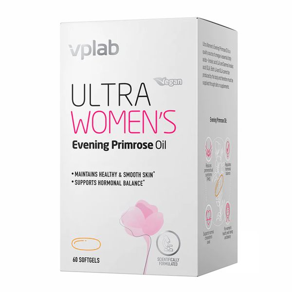 Ultra Women's Evening Primrose oil - 60 softgels (До 05.24) 2022-10-2828 фото