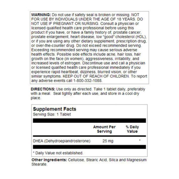 Dhea 25mg - 60 tabs 2023-10-2063 фото