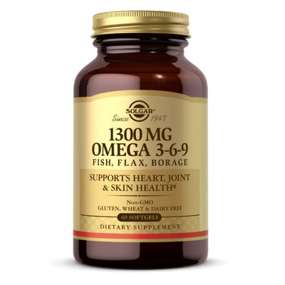 Omega 3-6-9 1300mg - 60 softgels 2022-10-1537 фото