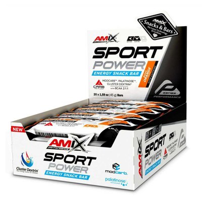 Sport Power Energi Snack Bar - 20x45g With Caffeine-Blood Orange 2022-10-0929 фото
