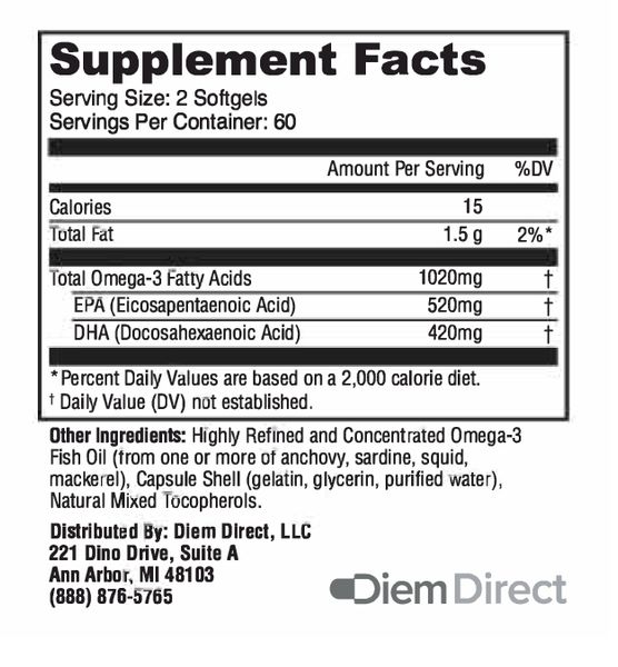 Clean Omega 3 - 120 Softgels 2022-10-2780 фото