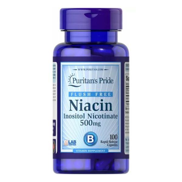 Flush Free Niacin 500mg - 100 caps 2022-10-1677 фото