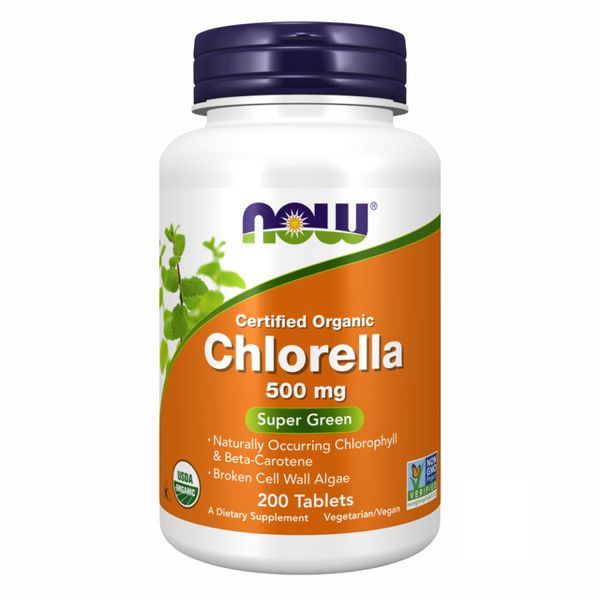 Organic Chlorella 500mg - 200 tabs 2022-10-0078 фото