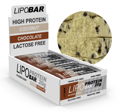 Lipobar - 20x50g Coconut With Chocolate Crisps 2022-10-2702 фото