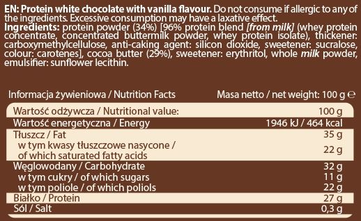 Protein Chocolate - 100g Milk Flavour (До 06.24) 2022-10-1686 фото