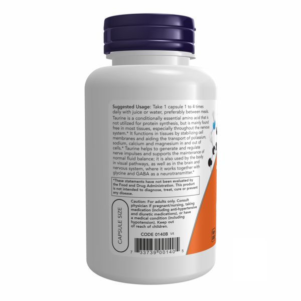 TAURINE 500mg - 100 caps 2022-09-1174 фото